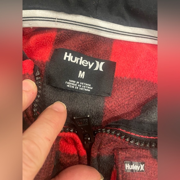Hurley Boy zip up fleece size medium - Picture 2 of 4